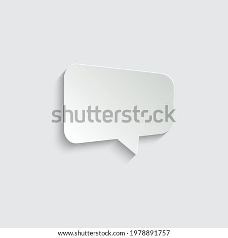 paper chat icon speach bulbble  icon vector

