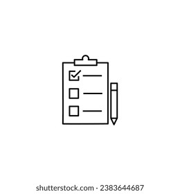 paper, check, pen icon vector