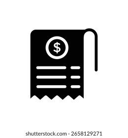 paper check receipt icon logo sign set vector outline