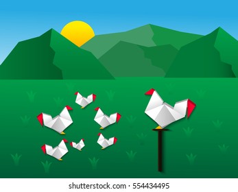 paper chicken