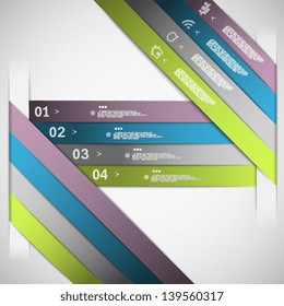 Paper choice template eps10 vector illustration