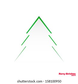 Paper CHRISTMAS TREE. 