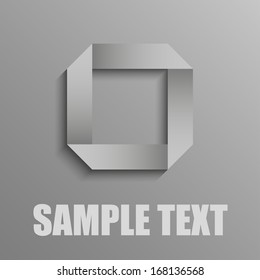 Paper circle on a gray background