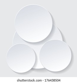Paper circle vector infographic design. eps 10.