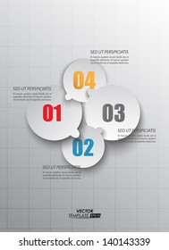 paper circles for your data, modern infographics
