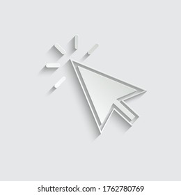 haga clic en el icono. icono de símbolo del cursor. símbolo de clic del mouse