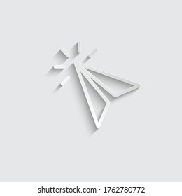 paper click icon. cursor symbol icon. mouse click symbol