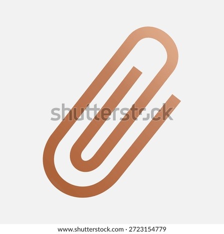 Paper Clip Attachment Flat Icon
