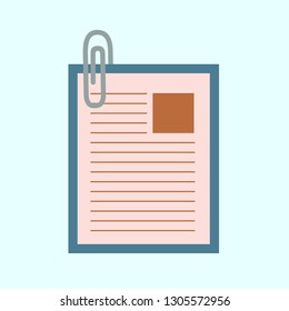paper clip attachment icon - paper clip, email attachment, attached file - Vector 