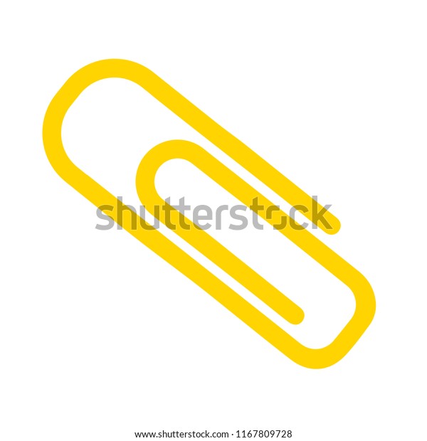 Paper Clip Attachment Icon Paper Clip Stock Vector (Royalty Free ...