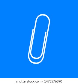 Paper clip and background as icon
