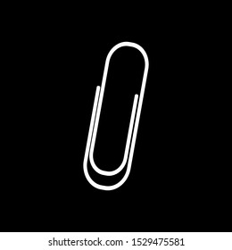 Paper clip and background as icon