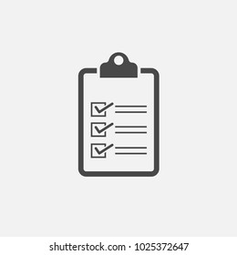 paper clip board vector icon eps10