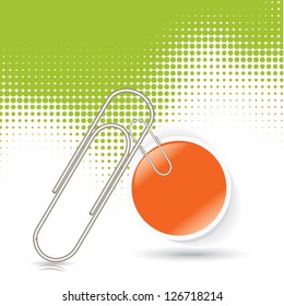 Paper clip with bubble business stick for business notes