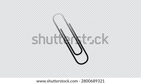 Paper clip collection featuring realistic metal clips, binder fasteners, document holders, office stationery accessories, and chrome wire organizers.