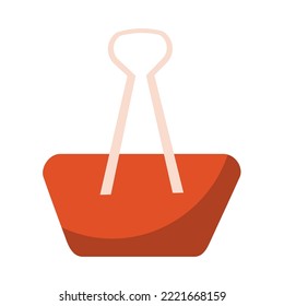 paper clip design graphic vector icon