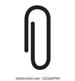 paper clip design graphic vector icon