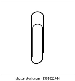 paper clip design icon with a white background