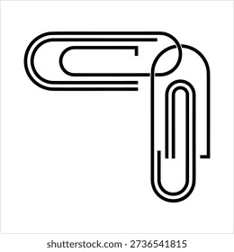 Paper Clip Design Vector Art Illustration