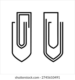 Paper Clip Design Vector Art Illustration