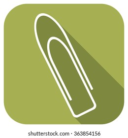 paper clip flat icon