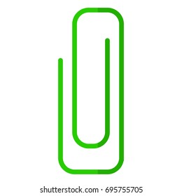 Paper clip flat icon, vector sign, colorful pictogram isolated on white. Symbol, logo illustration. Flat style design