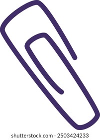 Clip de papel dibujado a mano Ilustración vectorial