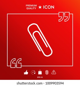 Paper clip icon