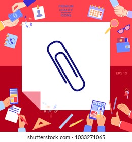 Paper clip icon