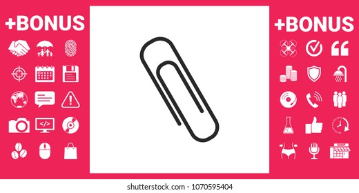 Paper clip icon