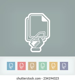 Paper clip icon