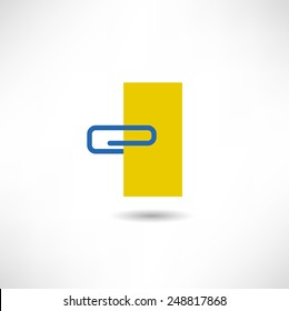 Paper clip icon