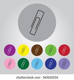 Paper clip icon.
