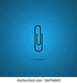 Paper clip icon.