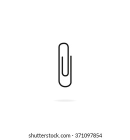 Paper clip icon.