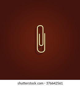 Paper clip icon.