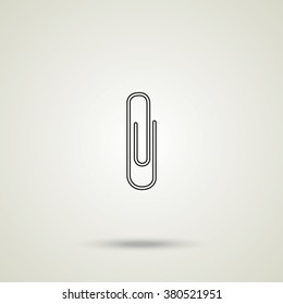 Paper clip icon.