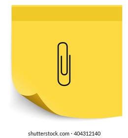 Paper clip icon.