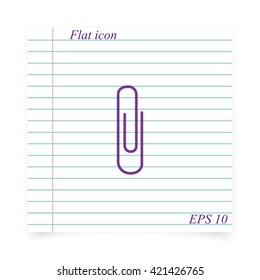 Paper clip icon.