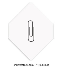 Paper clip icon.