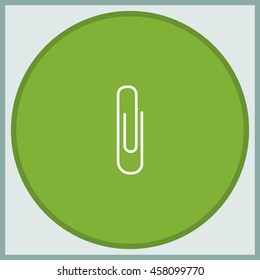 Paper clip icon.