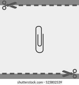 Paper clip icon.