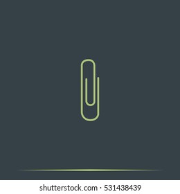 Paper clip icon.