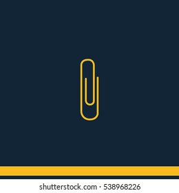 Paper clip icon.