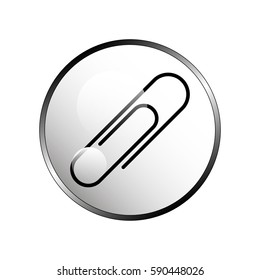 Paper Clip Icon.