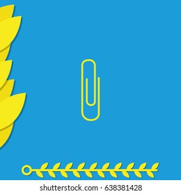 Paper clip icon.