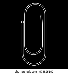 Paper clip icon .