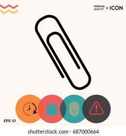 Paper clip icon