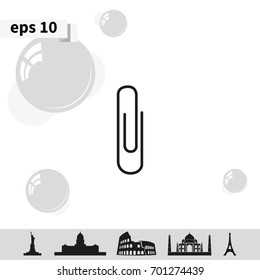 Paper clip icon.