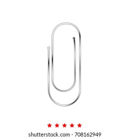 Paper clip  icon .